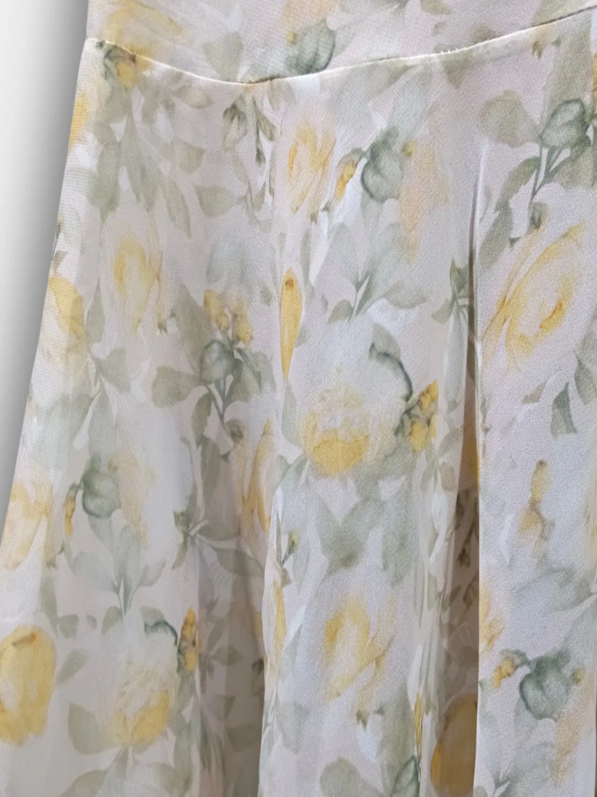 Yellow Florals Wrap Skirt - N/A bottoms available at theGirlyZone Kampala